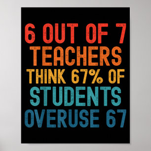 Poster 6 De 7 Professores Seis Sete Meme Estudantes Abusa