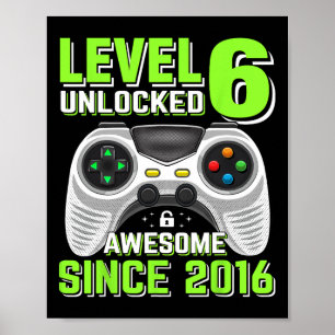 Poster 6 Desbloqueado Incrível 2016 6 do Jogo de Vídeo Bi