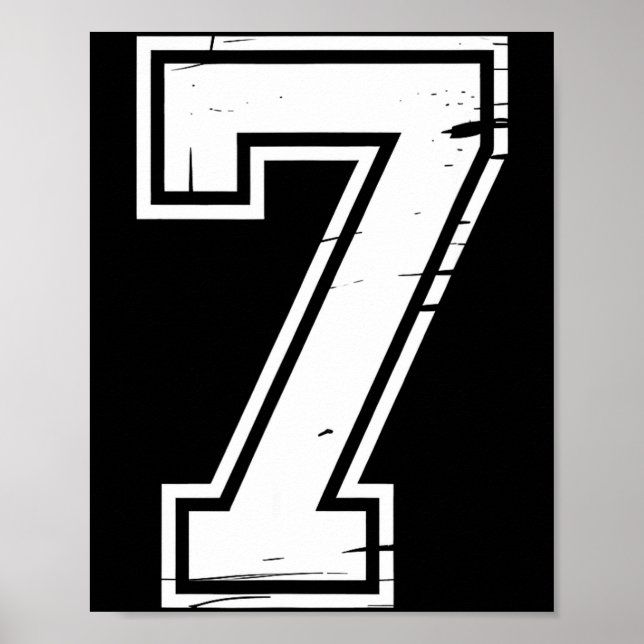 Poster 6 Number 67 Six Seven Meme  (Frente)