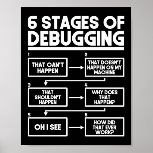 Poster 6 Palcos De Depuração Da Codificação Do Programado