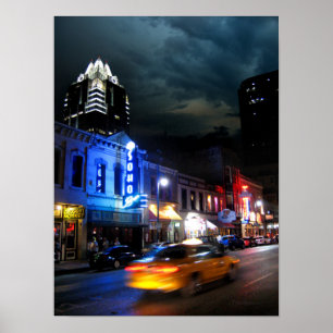 Póster 6 Street Centro Austin Texas