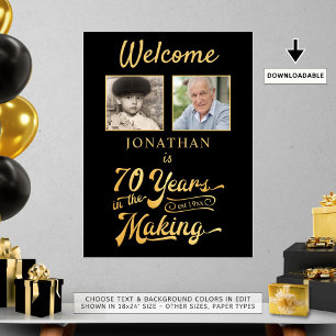Poster 70 Aniversário de Boas-vindas ANOS NO FAZER 2 Foto
