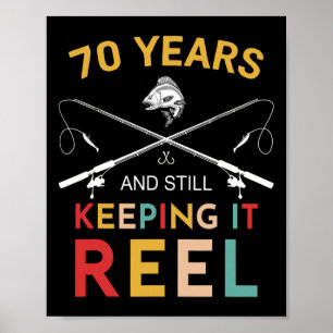 Poster 70 Anos E Ainda Mantendo O Reel Aniversário De 70