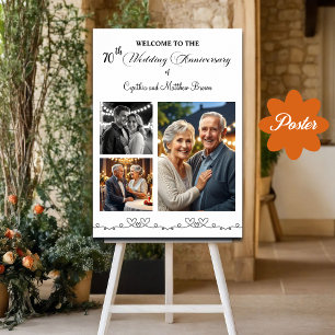 Poster 70 de Fotos Personalizadas 3 Aniversário de Casame