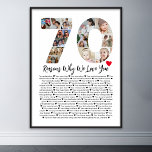 Poster 70 Razões Porque Te Amo A Colagem De Aniversário 7<br><div class="desc">Celebrar amor e criar memórias duradouras com estas Razões porque eu te amo colagem fotográfica. Esta modelo personalizável permite-vos artesanato um presente sincero e personalizado que é perfeito para várias ocasiões, desde aniversários de casamento até aniversários, Dias de os namorados, ou só porque. Razões porque te amo - Expresse seu...</div>