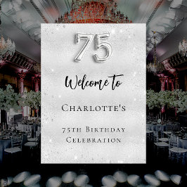 Poster 75º aniversário de boas-vindas