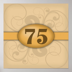 Póster 75.º aniversário / Festa de Aniversário