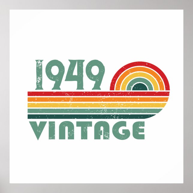 Poster 75 anos de idade personalizados (Frente)