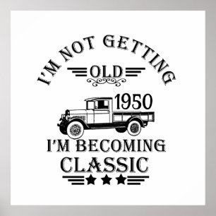 Poster 75 anos de idade personalizados