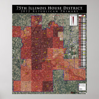 Poster 75.o Distrito da Casa de Illinois - 2012 Rep. Prim