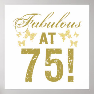 Póster 75th aniversário fabuloso