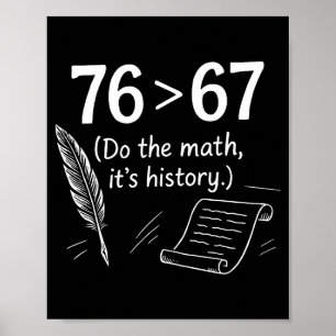 Poster 76 Maior que 67 Faça as Contas História Engraçada