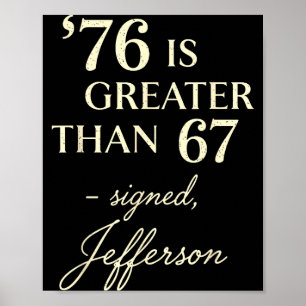 Poster 76 Maior Que 67 Thomas Jefferson História Diversão