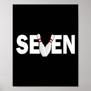 Poster 7 Birthday, 7 anos, parto da Boliche