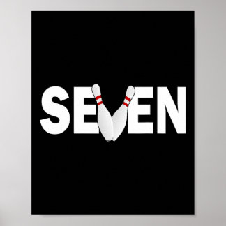 Poster 7 Birthday, 7 anos, parto da Boliche