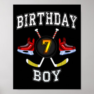 Poster 7 Birthday Boy - Garoto de Hóquei no Gelo de 7 ano