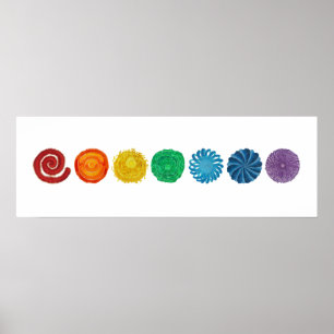 Póster 7 Chakras #1 Clearing Trabalho de arte