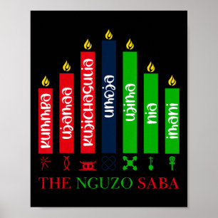 Poster 7 Princípios De Kwanzaa