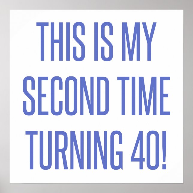 Poster 80 Birthday Gag Gift (Frente)