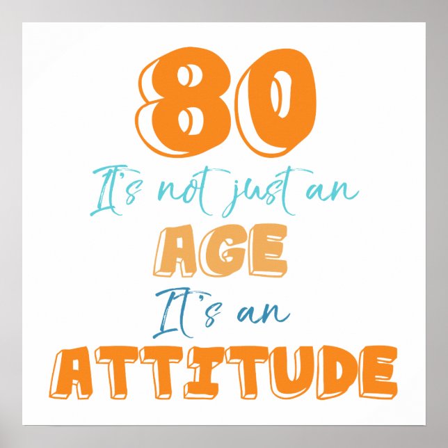 Poster 80 Birthday Gag Gift (Frente)