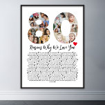 Poster 80 Razões Porque Te Amo A Colagem De Aniversário 8<br><div class="desc">Celebrar amor e criar memórias duradouras com estas Razões porque eu te amo colagem fotográfica. Esta modelo personalizável permite-vos artesanato um presente sincero e personalizado que é perfeito para várias ocasiões, desde aniversários de casamento até aniversários, Dias de os namorados, ou só porque. Razões porque te amo - Expresse seu...</div>