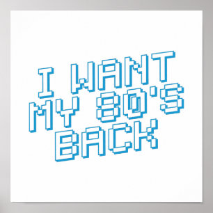 Poster 80s com sobra