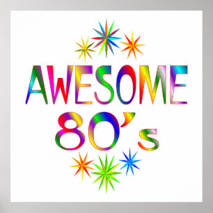 Póster 80s impressionante