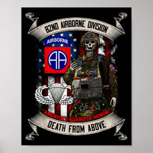 Poster 82ª Divisão Aerotransportada Paraquedista Fort Bra