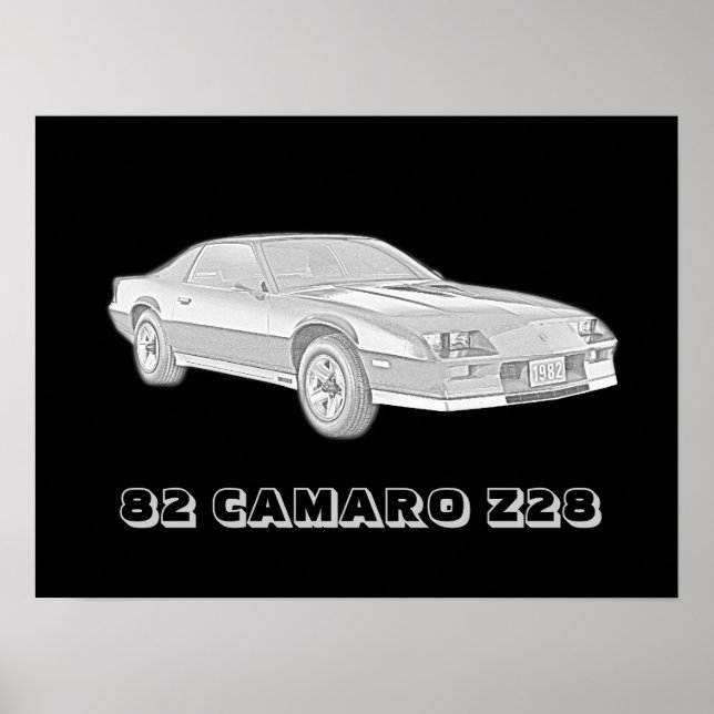 Poster 82 Camaro Z28 (Frente)