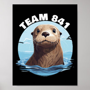Poster 841 Lontra Surfista 841 Equipe da Lontra 841 Lontr