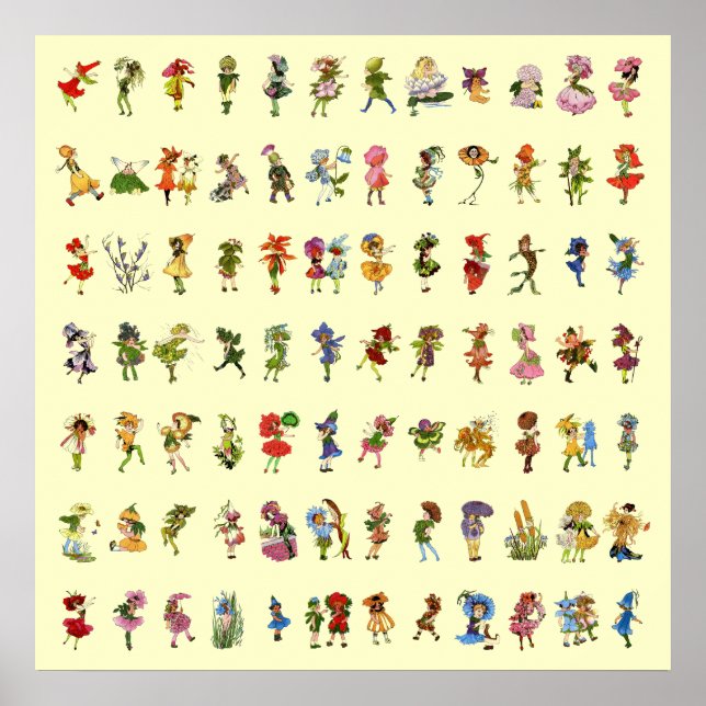 Póster 84 Crianças com Flor (Frente)