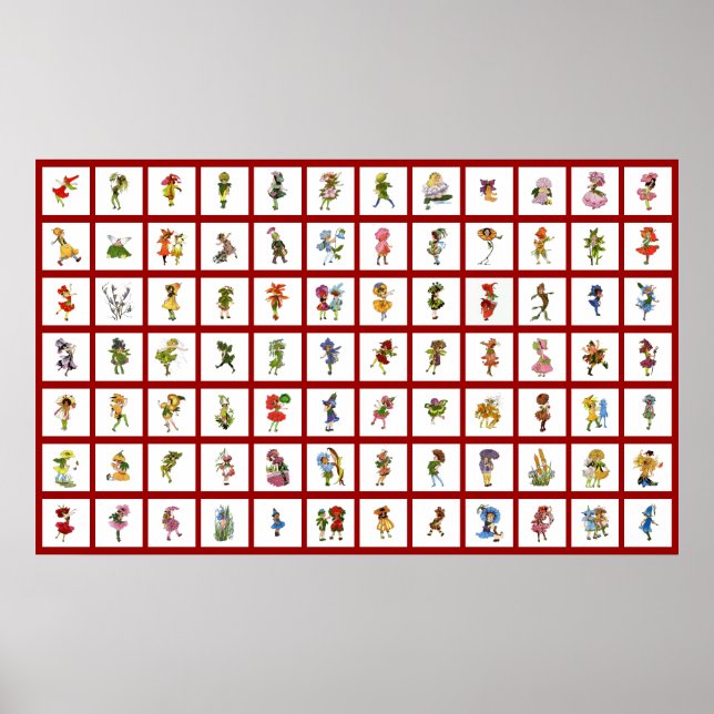 Poster 84 Crianças com Flor (Frente)