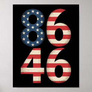 Poster 8646 American Flag Anti Joe Biden