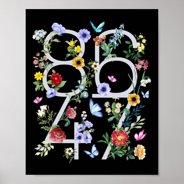 Poster 8647 Floral Boho Anti Trump Sutil (Frente)
