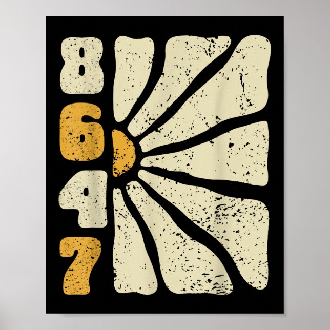 Poster 8647 Sutil Anti Trump 86 47 Estilo Floral Boho (Frente)