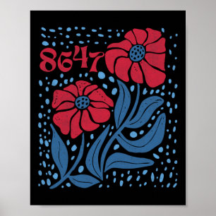 Poster 8647 Sutil Anti Trump 86 47 Estilo Floral Boho 4