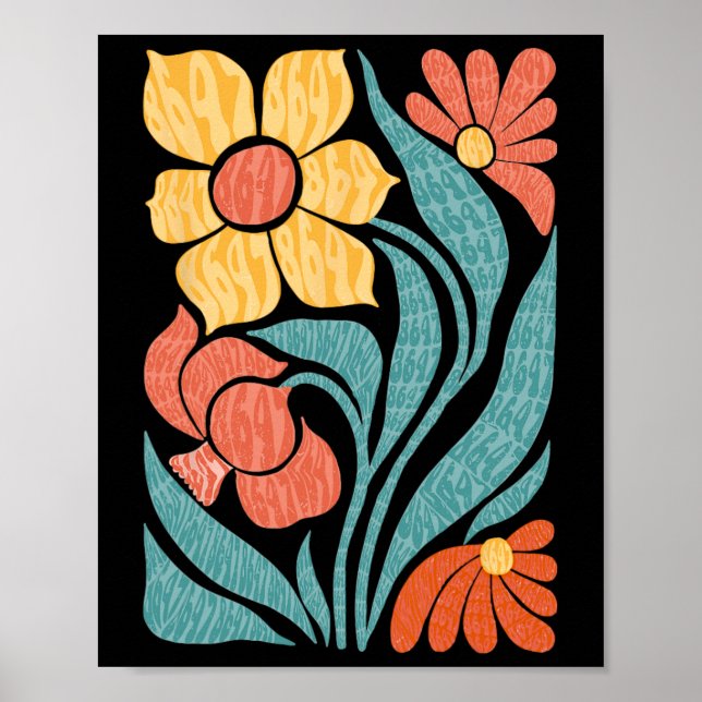 Poster 8647 Sutil Anti Trump Floral Boho (Frente)