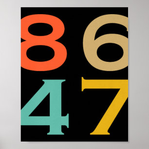 Poster 86 47 Anti-Trump Impeach Trump 2024 Trump Impeachm