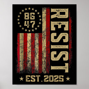 Poster 86 47 Anti-Trump Resist Impeach Trump Impeach 47 U