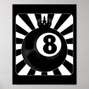 Poster 8 Ball Piscina Billiard Player