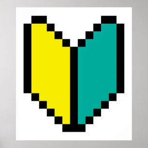 Póster 8 Bits Pixel Wakaba / Marca Shoshinsha