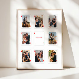 Poster 8 Colagem de Fotos Quão Sortudos Nós Somos Cartas 