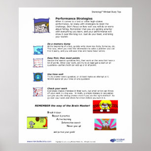 Poster 8 de Brainology®: Estratégias do desempen
