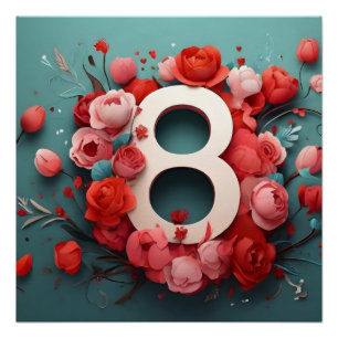 Póster 8 de design de março