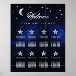 Poster 8 Mesa Céu Estrelas Celestiais Gráfico de Assentos