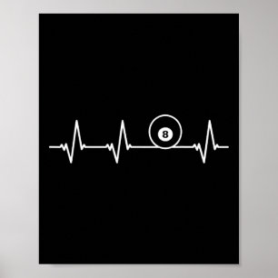 Poster 8 Oito Bailes Pulsantes Camisa Engraçada Billiard