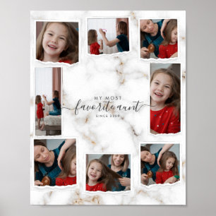 Poster 8 Oito Pessoas com Colagem de Fotografias, Tia Mod