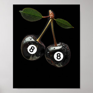 Poster 8 Tiras do jogador de Piscina da bola