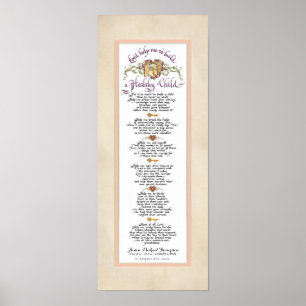 Poster 8 x 20 Crie uma Criança Saudável, Pergaminho Esbra