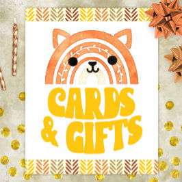 Poster 8x10 Cartões e presentes Boho Woodland Fox Anivers